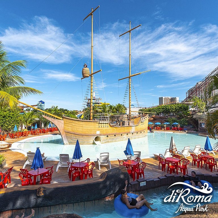 Apto 118 Spazzio diroma + Splash Acqua Park Vulcão