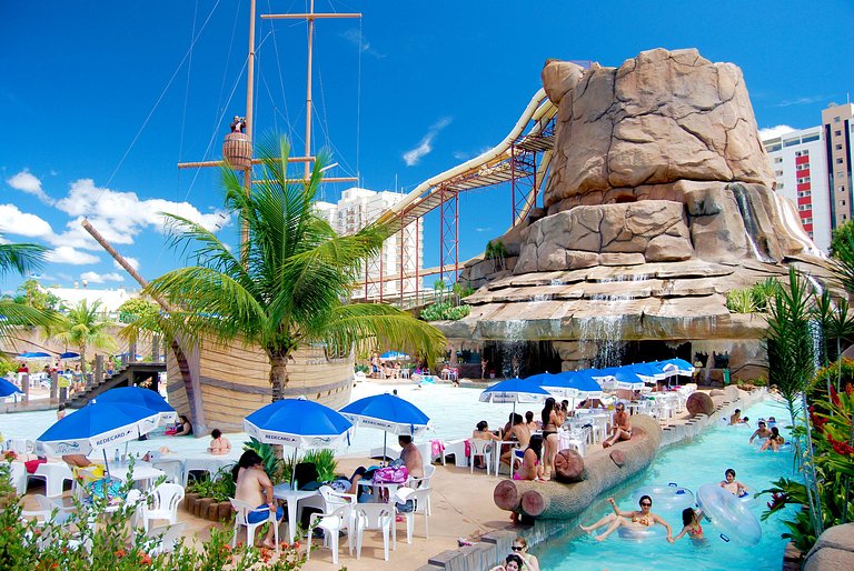 Apto 715 Spazzio diroma + Splash Acqua Park Vulcão