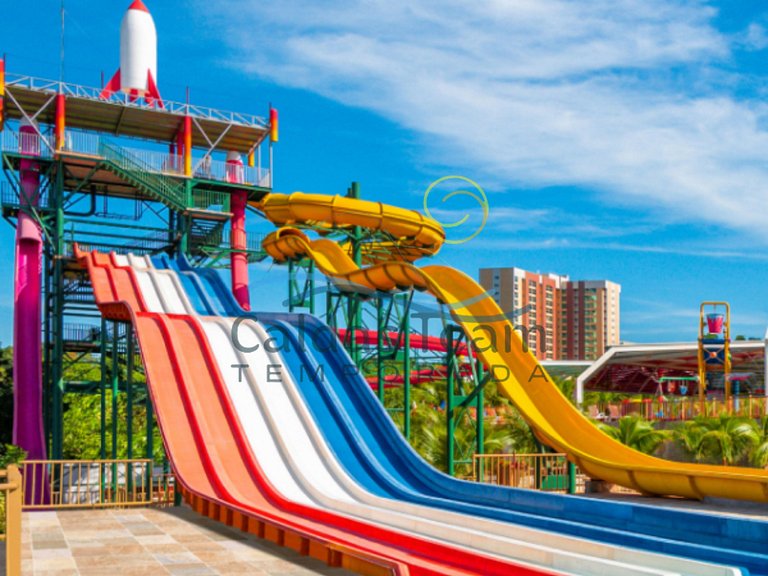Apto 529 Spazzio diroma + Splash Acqua Park Vulcão