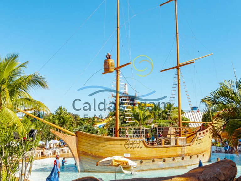 Apto 529 Spazzio diroma + Splash Acqua Park Vulcão